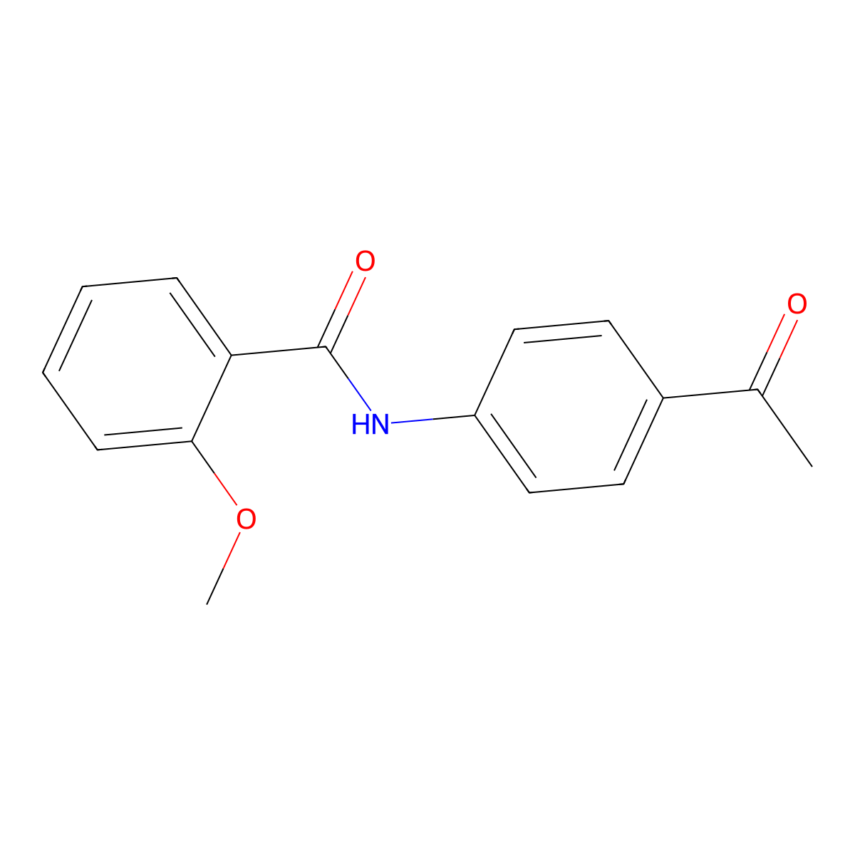 N-(4-Acetylphenyl)-2-methoxybenzamide molecular structure, CAS 303122-60-3