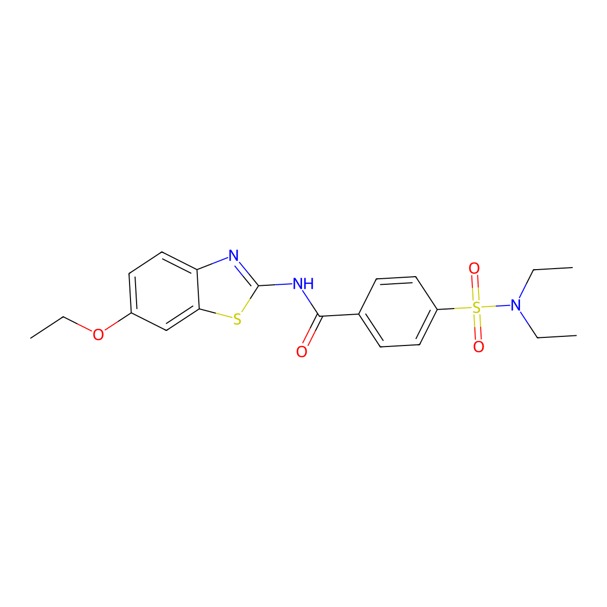 4-(diethylsulfamoyl)-N-(6-ethoxy-1,3-benzothiazol-2-yl)benzamide molecular structure, CAS 303124-24-5