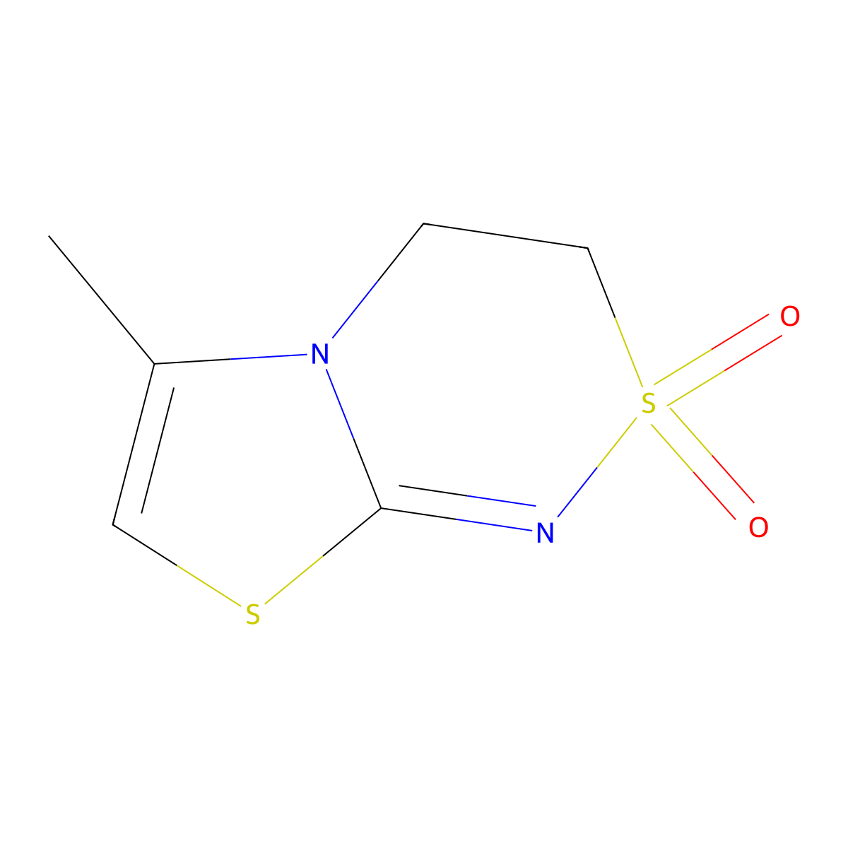 6-methyl-3H,4H-2lambda6-[1,3]thiazolo[2,3-c][1,2,4]thiadiazine-2,2-dione molecular structure, CAS 303125-51-1