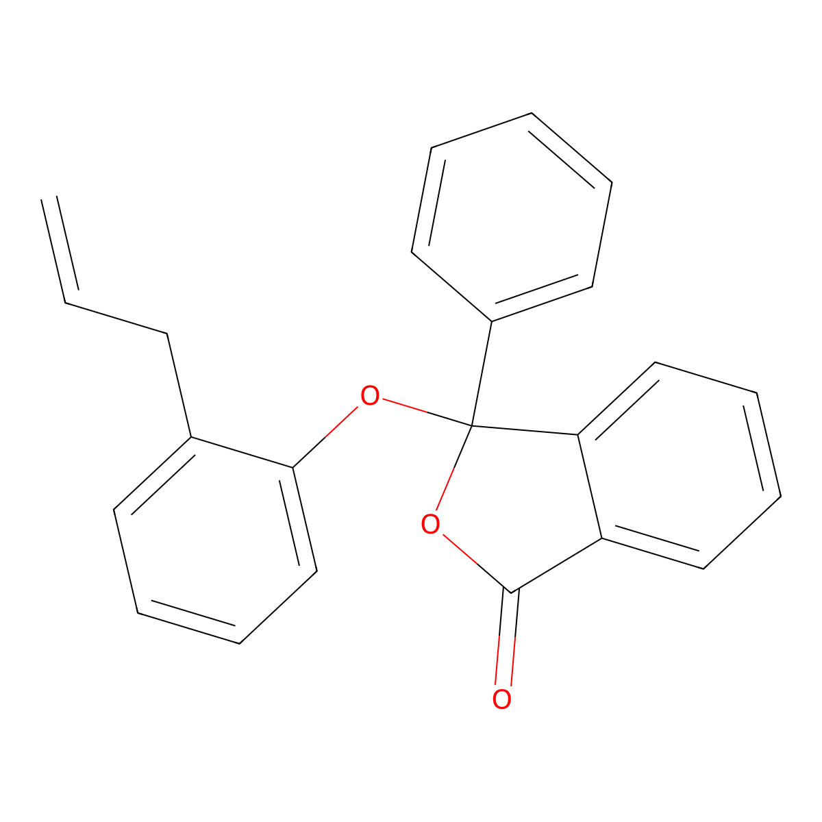 3-(2-allylphenoxy)-3-phenyl-2-benzofuran-1(3H)-one molecular structure, CAS 303130-99-6