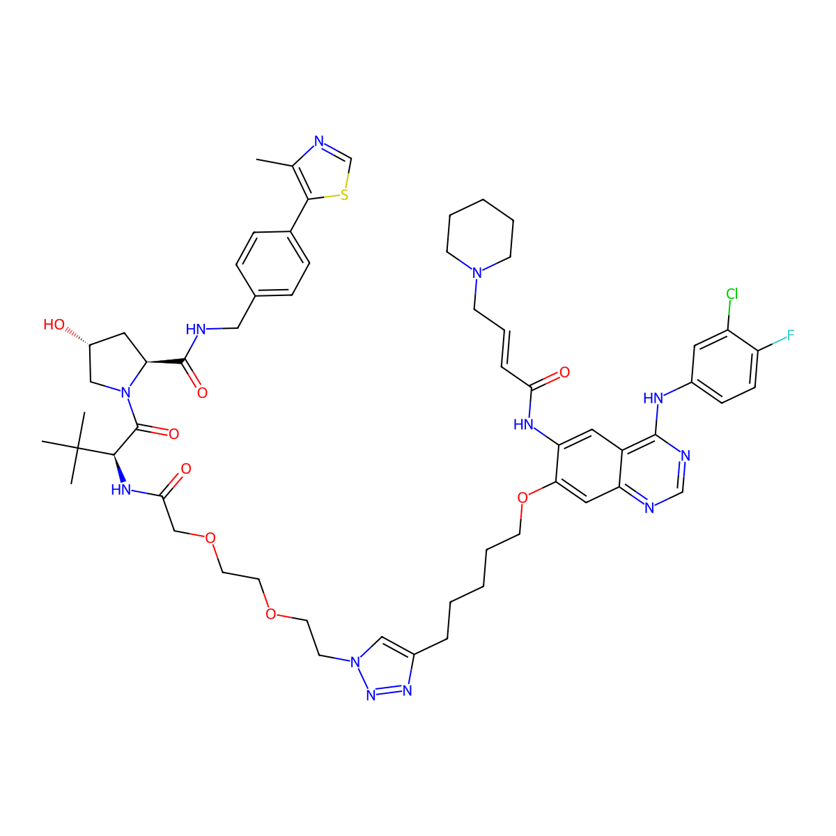 PROTAC EGFR degrader 2 molecular structure, CAS 3031336-58-7