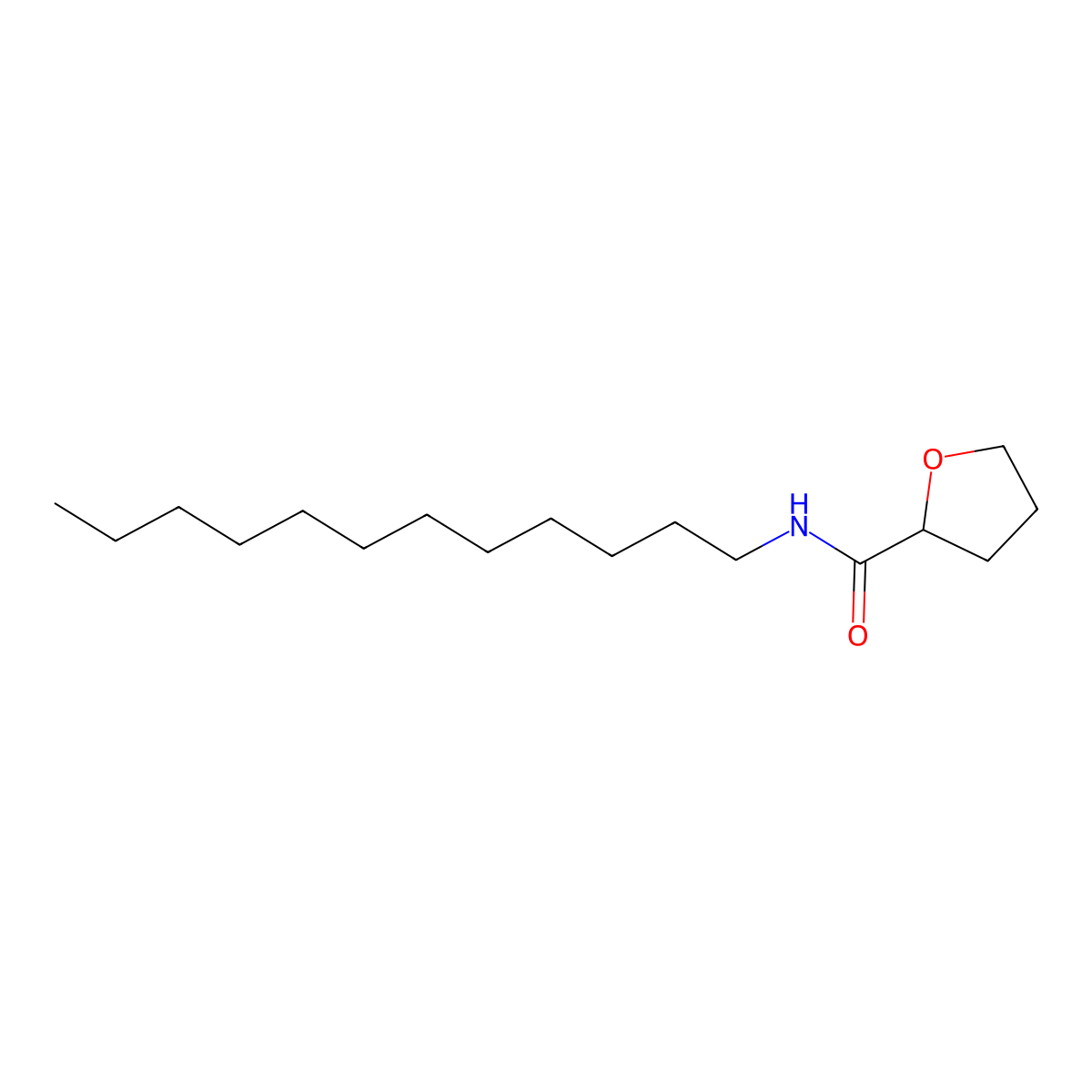 N-dodecyltetrahydrofuran-2-carboxamide molecular structure, CAS 303134-05-6