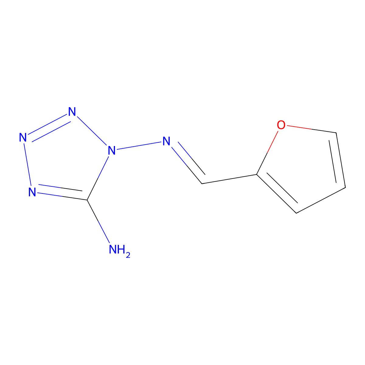 N1-(2-Furanylmethylene)-1H-tetrazole-1,5-diamine molecular structure, CAS 303139-72-2