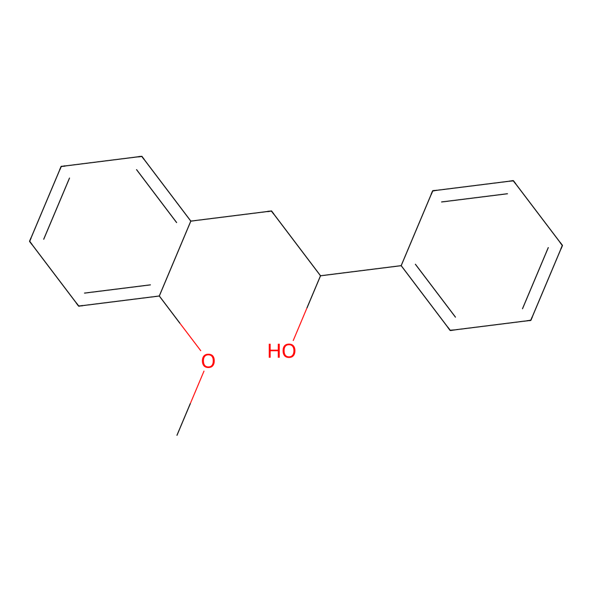 2-(2-Methoxyphenyl)-1-phenylethanol molecular structure, CAS 30314-63-7