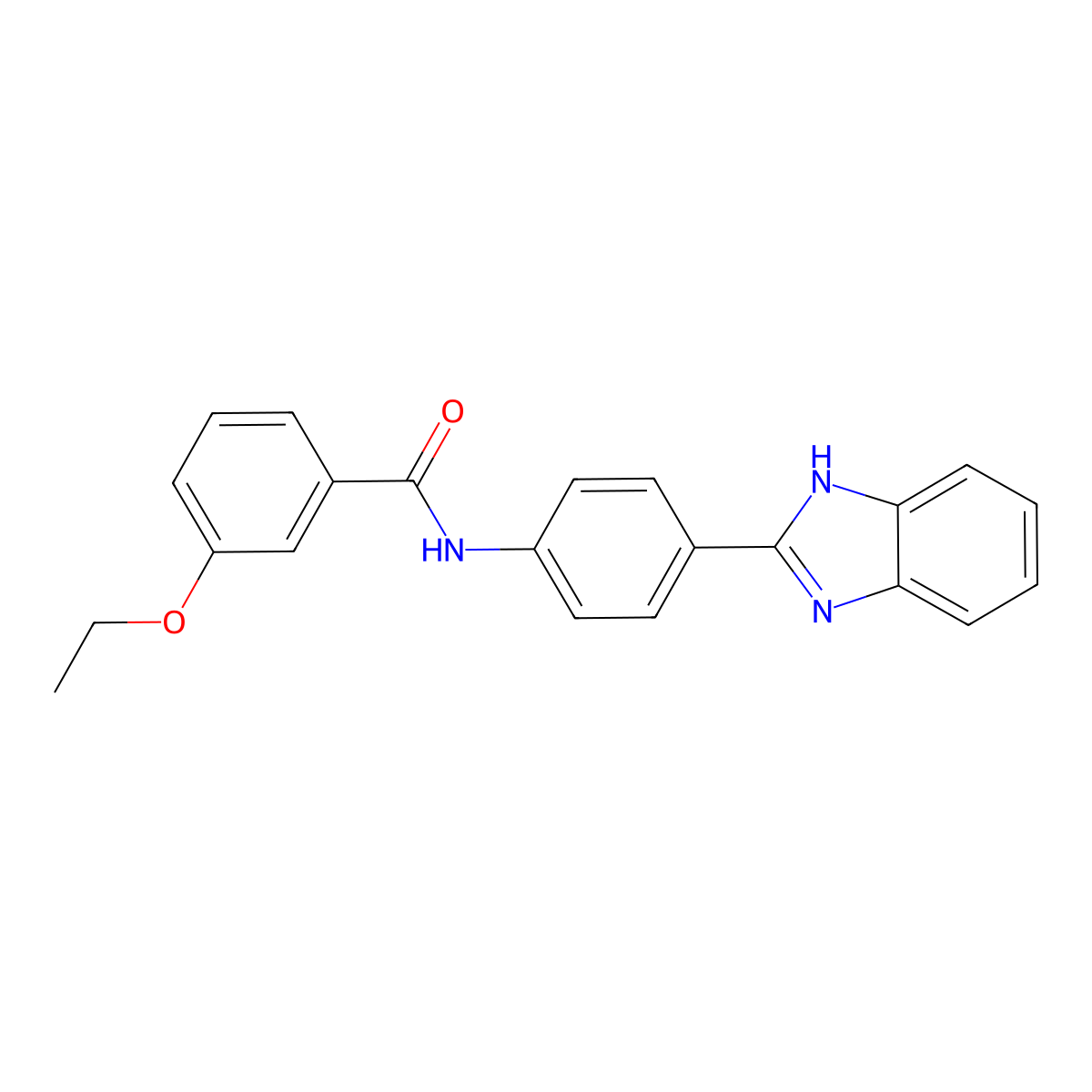 N-[4-(1H-benzimidazol-2-yl)phenyl]-3-ethoxybenzamide molecular structure, CAS 303141-12-0