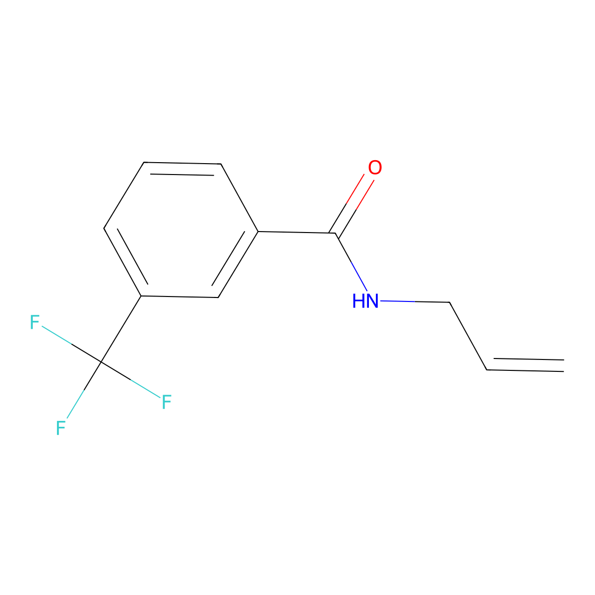 N-allyl-3-(trifluoromethyl)benzenecarboxamide molecular structure, CAS 303144-91-4