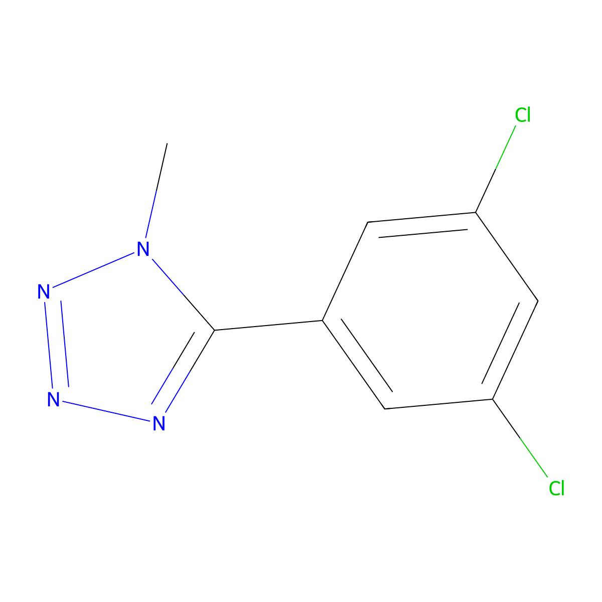 5-(3,5-dichlorophenyl)-1-methyl-1H-1,2,3,4-tetraazole molecular structure, CAS 303144-97-0