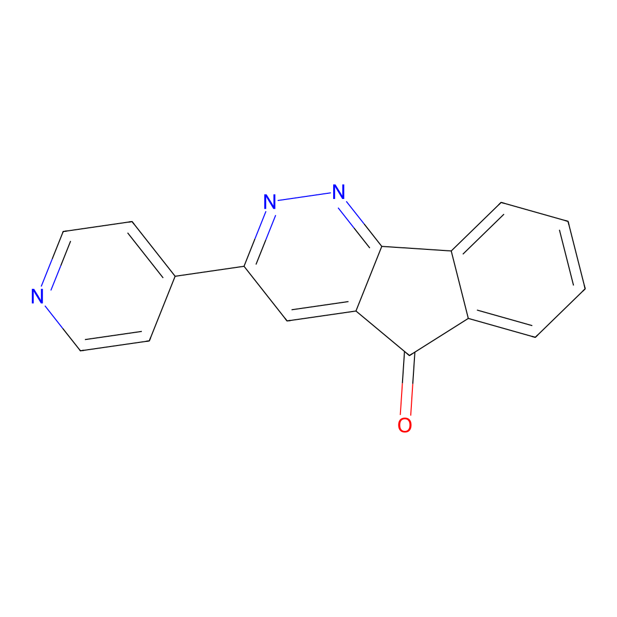 3-(4-pyridinyl)-5H-indeno[1,2-c]pyridazin-5-one molecular structure, CAS 303145-58-6