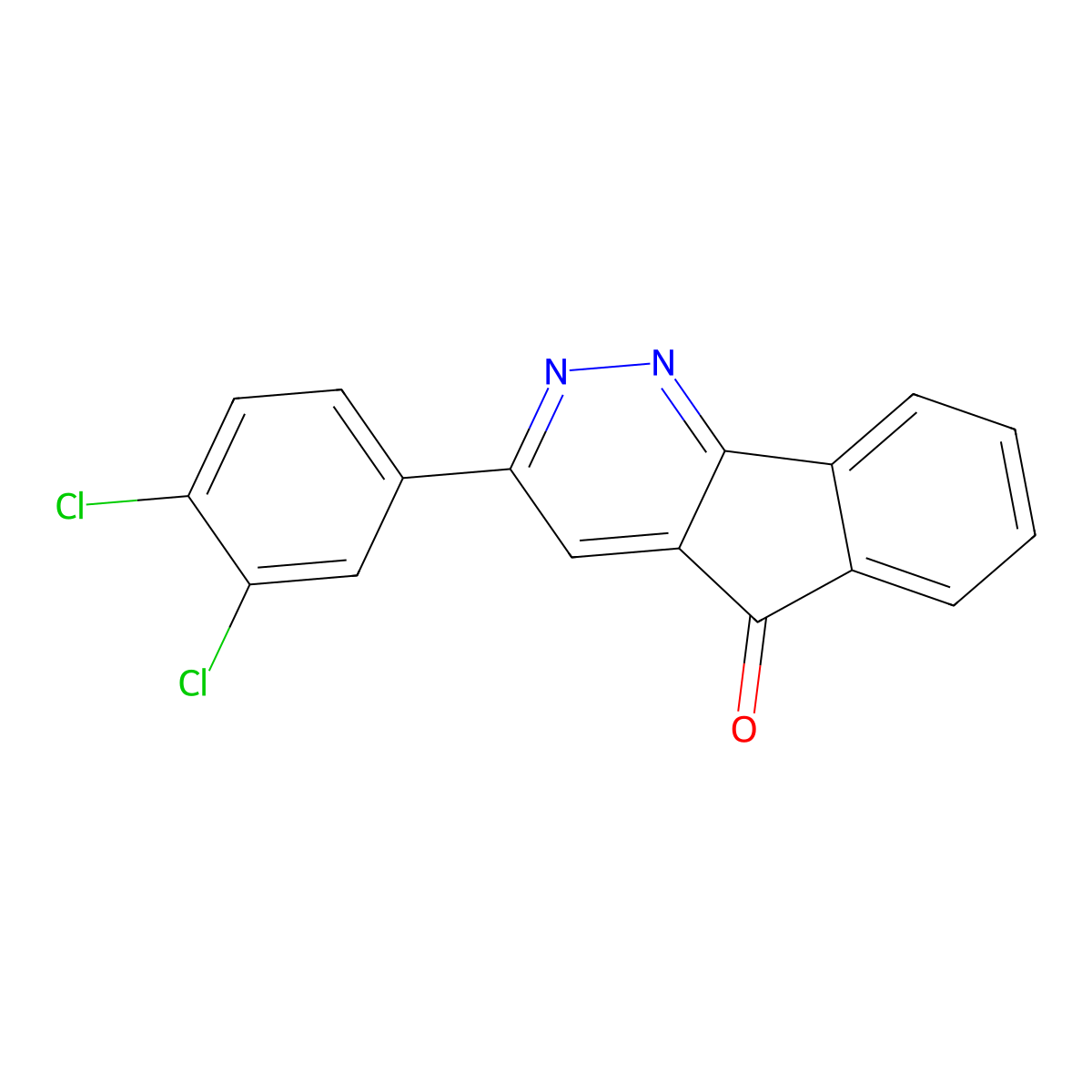 3-(3,4-dichlorophenyl)-5H-indeno[1,2-c]pyridazin-5-one molecular structure, CAS 303145-61-1