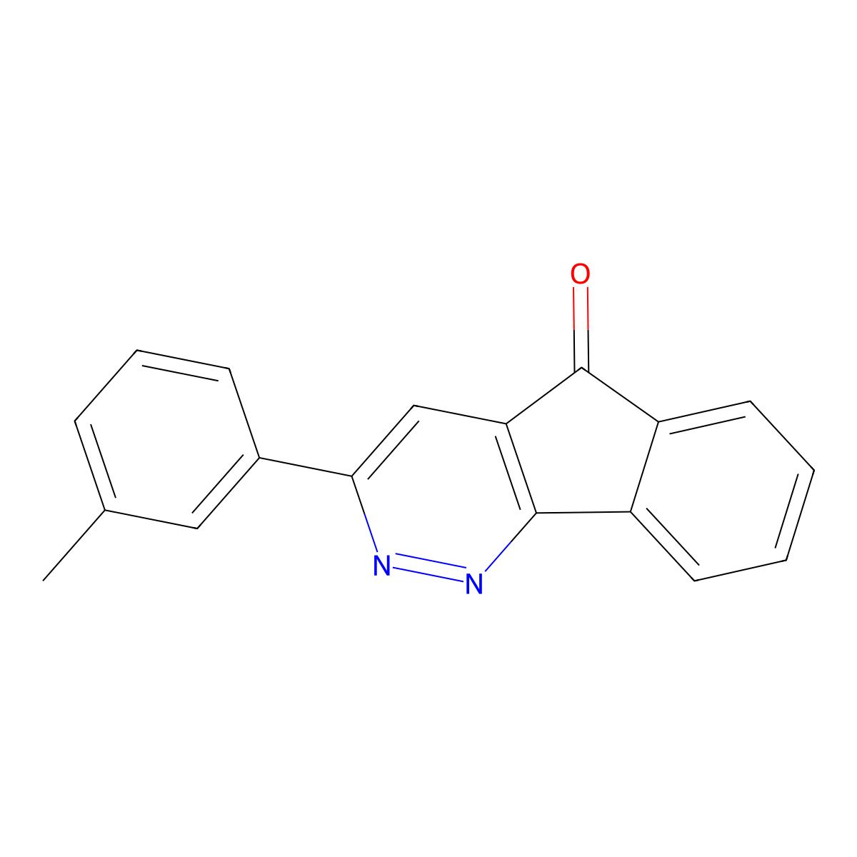 3-(3-methylphenyl)-5H-indeno[1,2-c]pyridazin-5-one molecular structure, CAS 303148-06-3