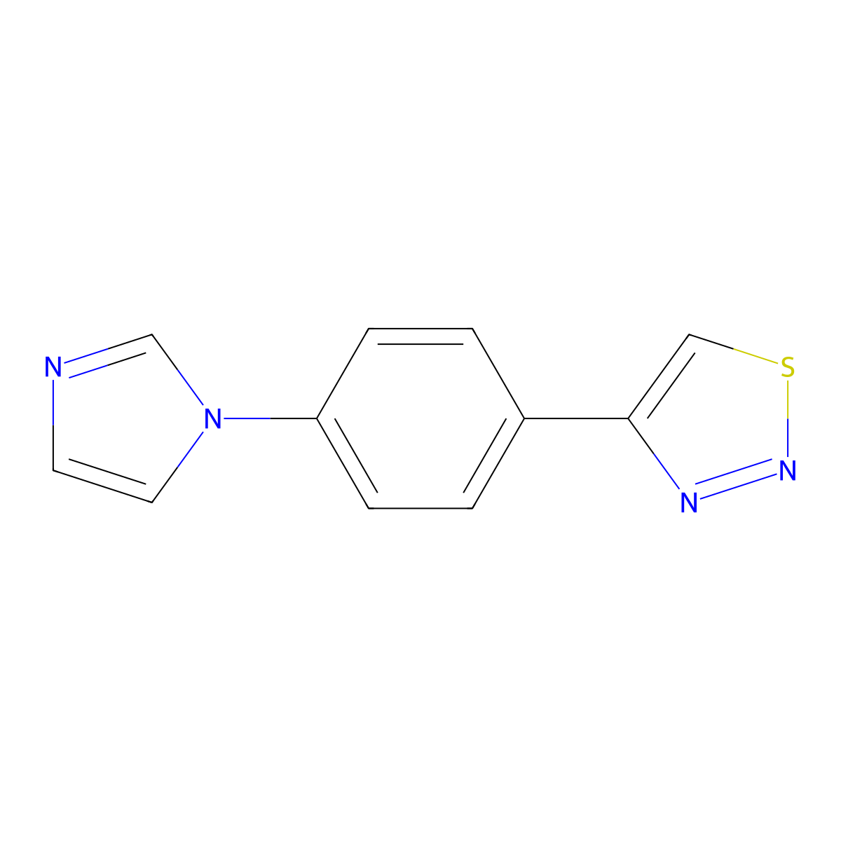 4-[4-(1H-imidazol-1-yl)phenyl]-1,2,3-thiadiazole molecular structure, CAS 303148-86-9