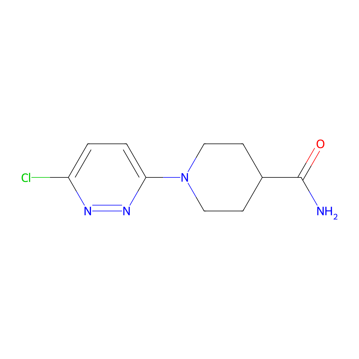 1-(6-Chloropyridazin-3-yl)piperidine-4-carboxamide molecular structure, CAS 303149-97-5