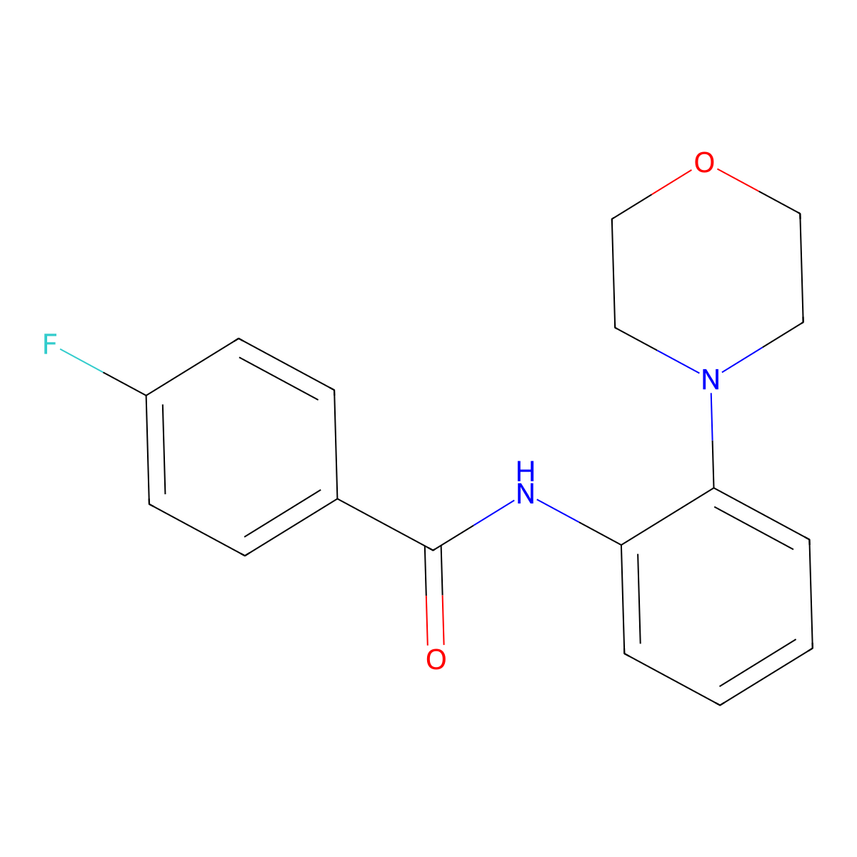 4-fluoro-N-(2-morpholinophenyl)benzenecarboxamide molecular structure, CAS 303151-31-7