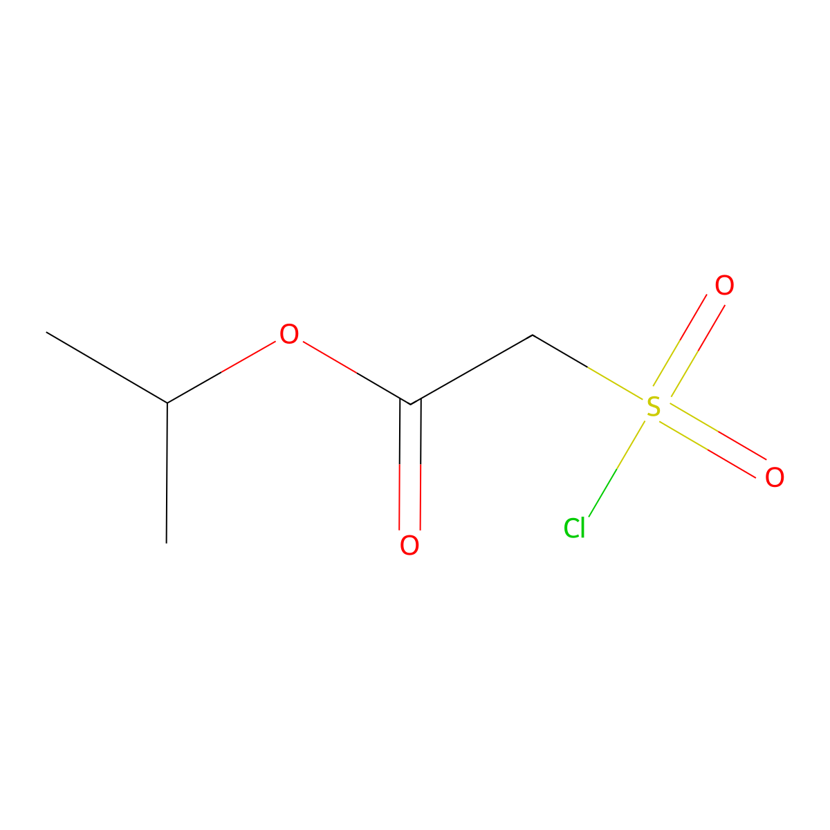 Propan-2-yl (chlorosulfonyl)acetate molecular structure, CAS 303153-12-0