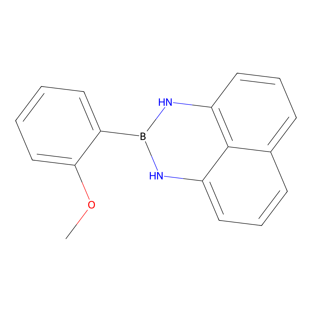 2-(2-Methoxyphenyl)-2,3-dihydro-1H-naphtho[1,8-DE][1,3,2]diazaborinine molecular structure, CAS 3031591-37-1