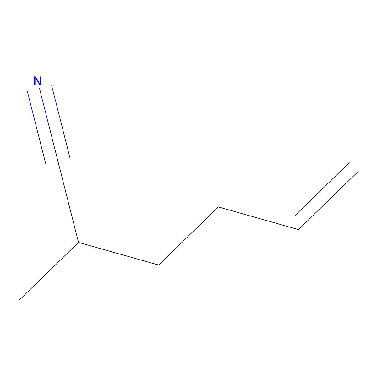 2-Methyl-5-hexenenitrile molecular structure, CAS 30316-00-8
