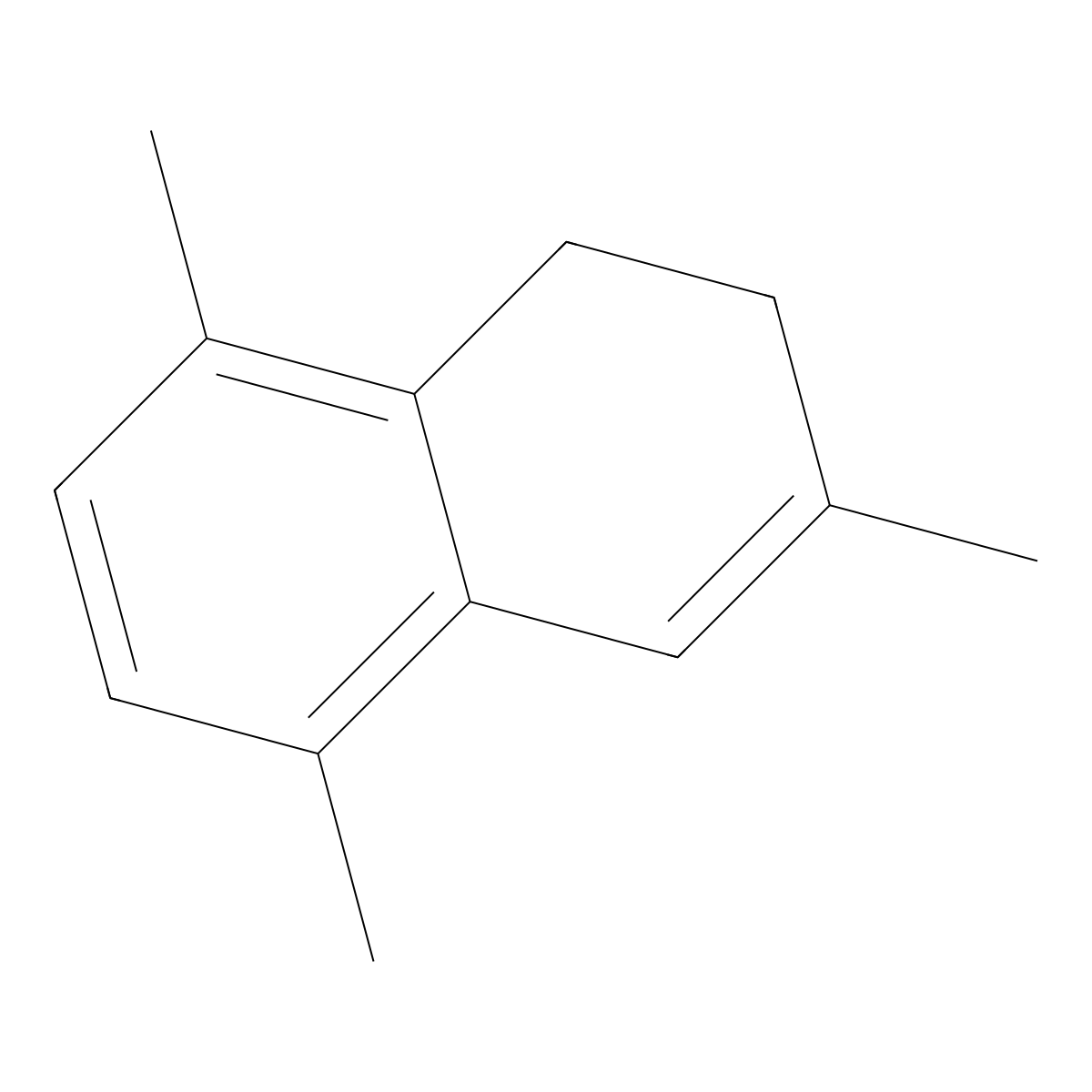 1,2-Dihydro-3,5,8-trimethylnaphthalene molecular structure, CAS 30316-18-8
