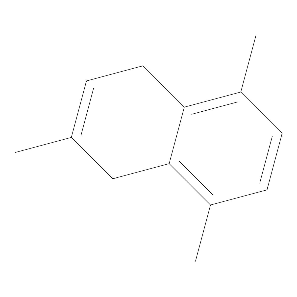 1,4-Dihydro-2,5,8-trimethylnaphthalene molecular structure, CAS 30316-19-9