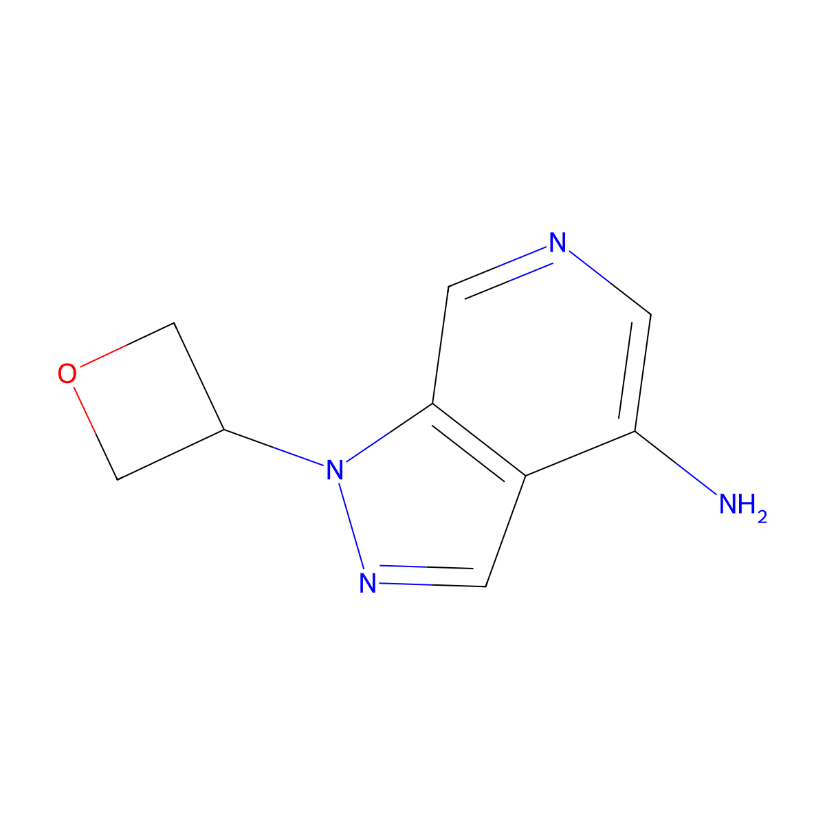 1-(Oxetan-3-YL)pyrazolo[3,4-C]pyridin-4-amine molecular structure, CAS 3031711-08-4