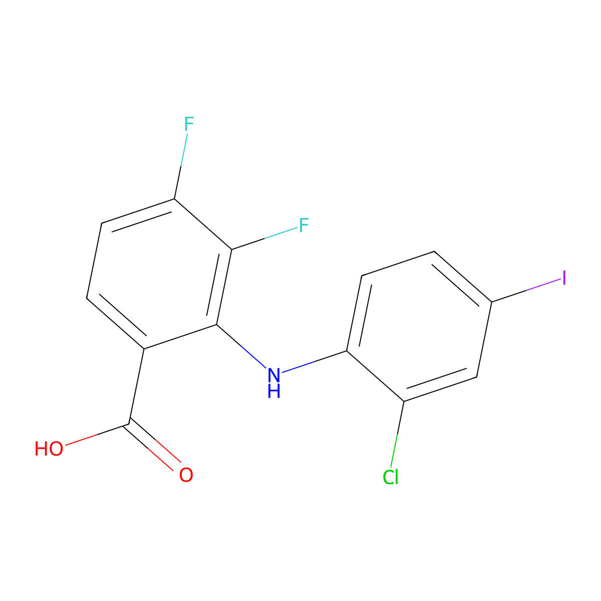 Zapnometinib molecular structure, CAS 303175-44-2