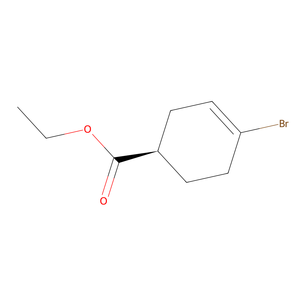 Ethyl (R)-4-Bromo-3-cyclohexenecarboxylate molecular structure, CAS 3031763-51-3