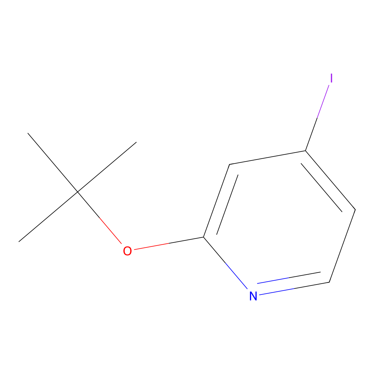 2-(Tert-butoxy)-4-iodopyridine molecular structure, CAS 3031788-81-2
