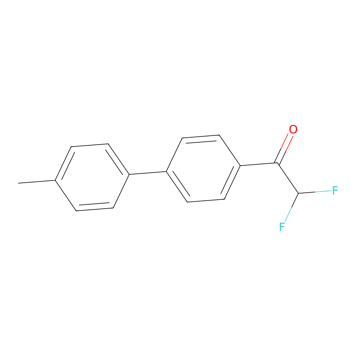 2,2-Difluoro-1-(4'-methyl-[1,1'-biphenyl]-4-yl)ethanone molecular structure, CAS 3031788-87-8