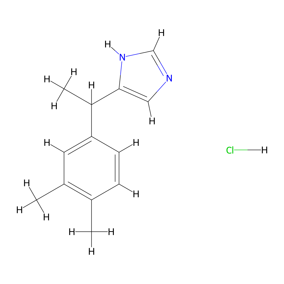 4-[1-(3,4-Dimethylphenyl)ethyl]-1H-imidazole Hydrochloride molecular structure, CAS 3031792-79-4