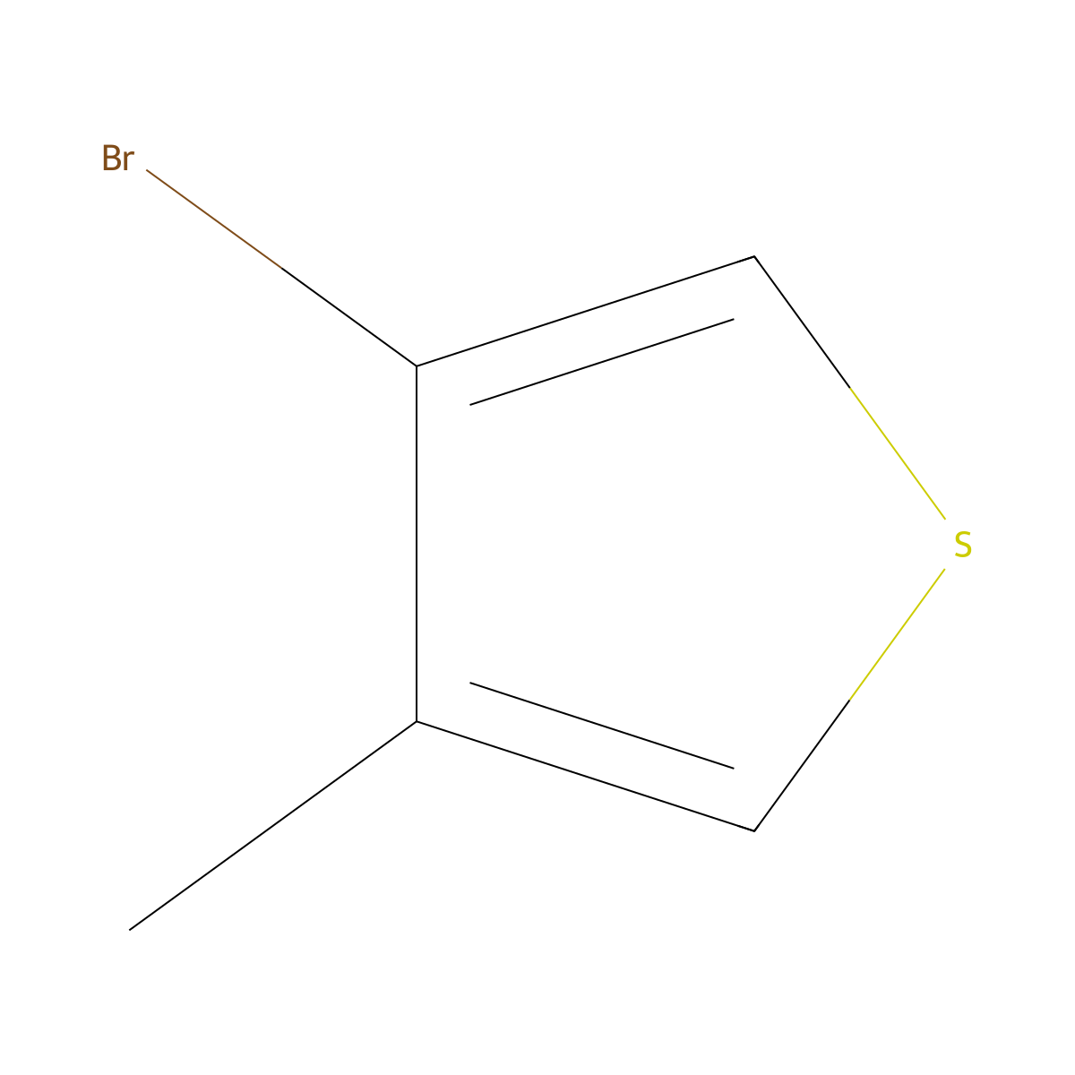 3-Bromo-4-methylthiophene molecular structure, CAS 30318-99-1