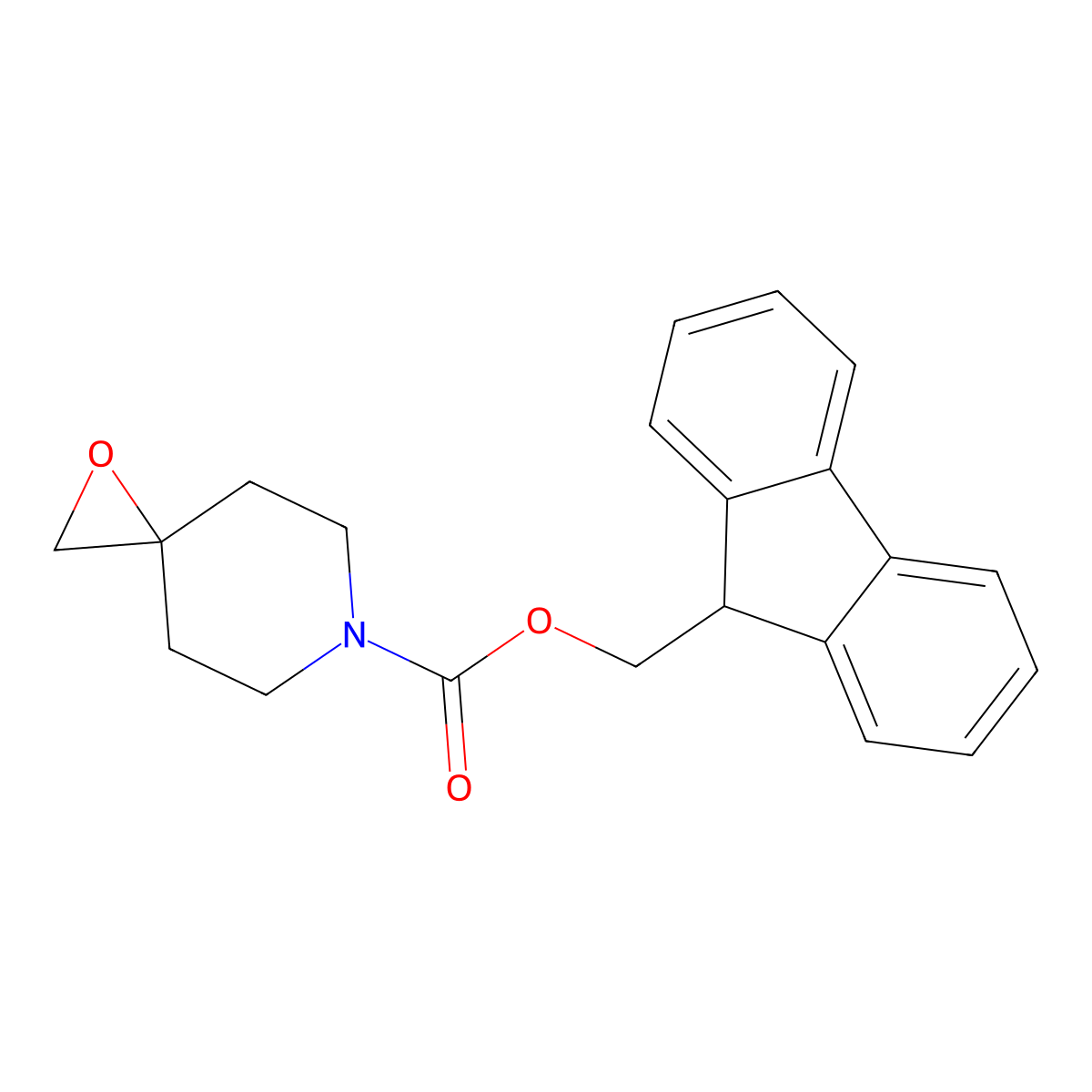 6-Fmoc-1-oxa-6-azaspiro[2.5]octane molecular structure, CAS 3031805-18-9