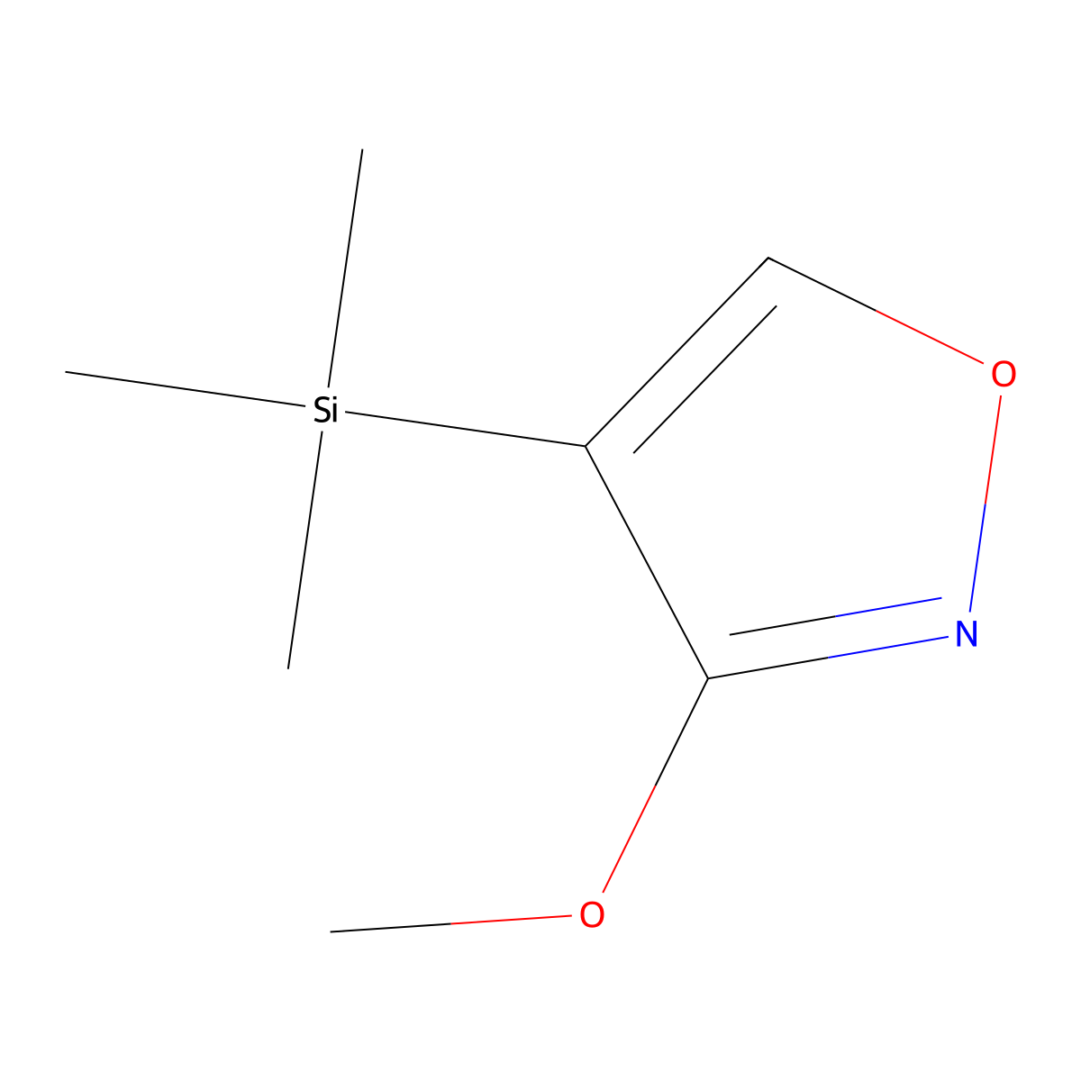 3-Methoxy-4-(trimethylsilyl)isoxazole molecular structure, CAS 3031805-20-3