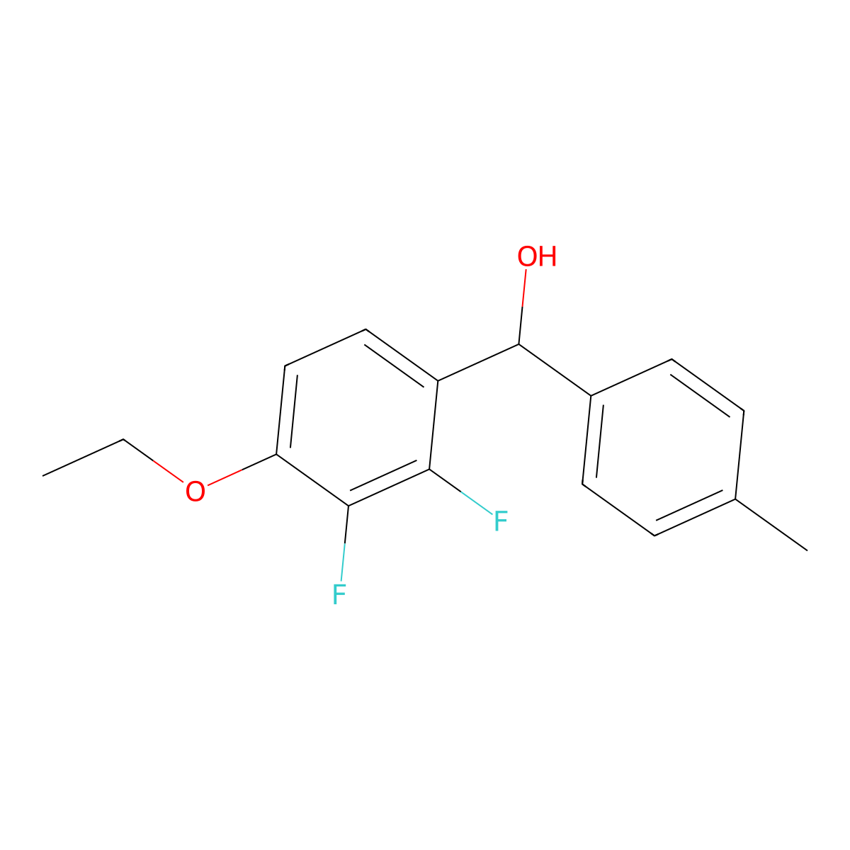 (4-Ethoxy-2,3-difluorophenyl)(p-tolyl)methanol molecular structure, CAS 3031812-83-3