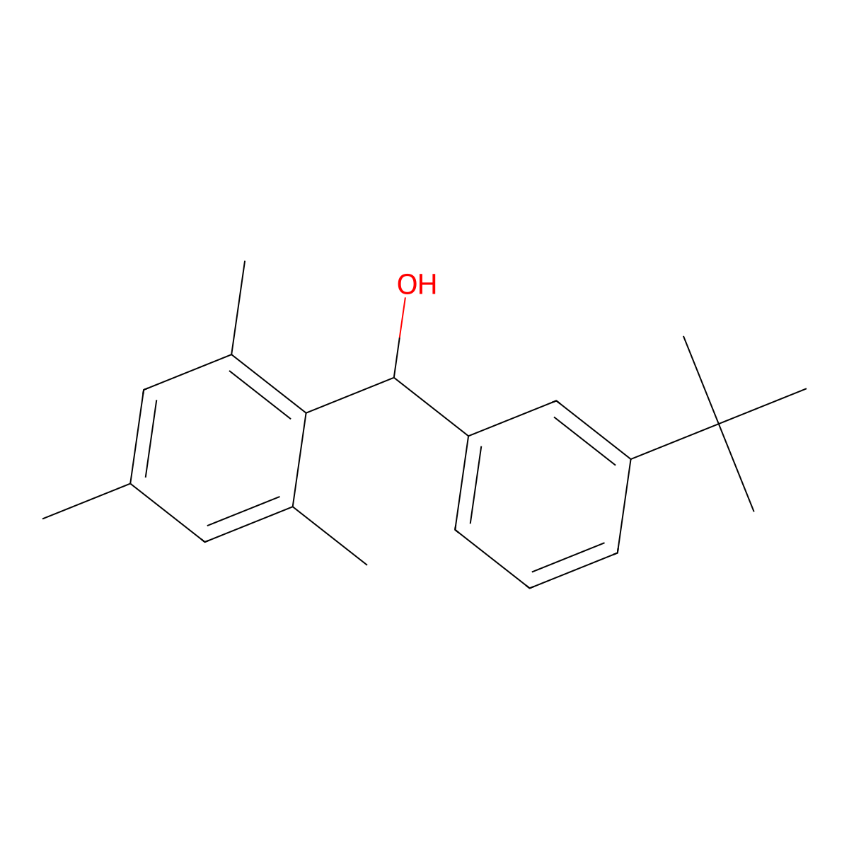 (3-(Tert-butyl)phenyl)(mesityl)methanol molecular structure, CAS 3031813-05-2