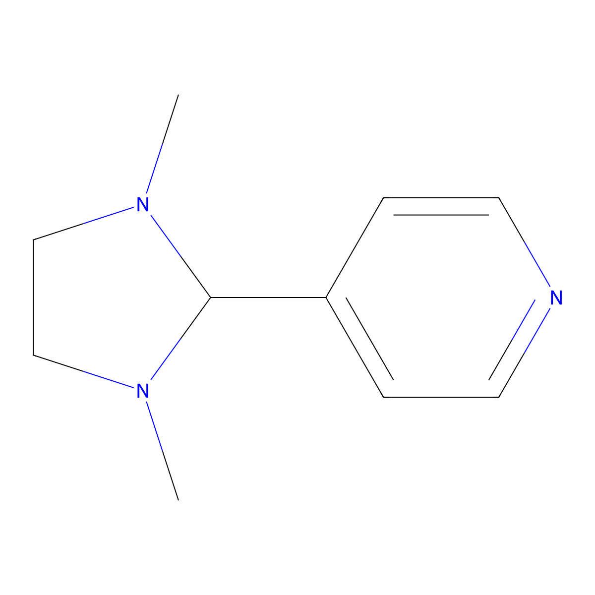 4-(1,3-Dimethylimidazolidin-2-yl)pyridine molecular structure, CAS 303187-78-2