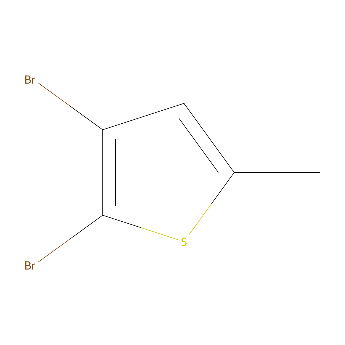 2,3-Dibromo-5-methylthiophene molecular structure, CAS 30319-03-0