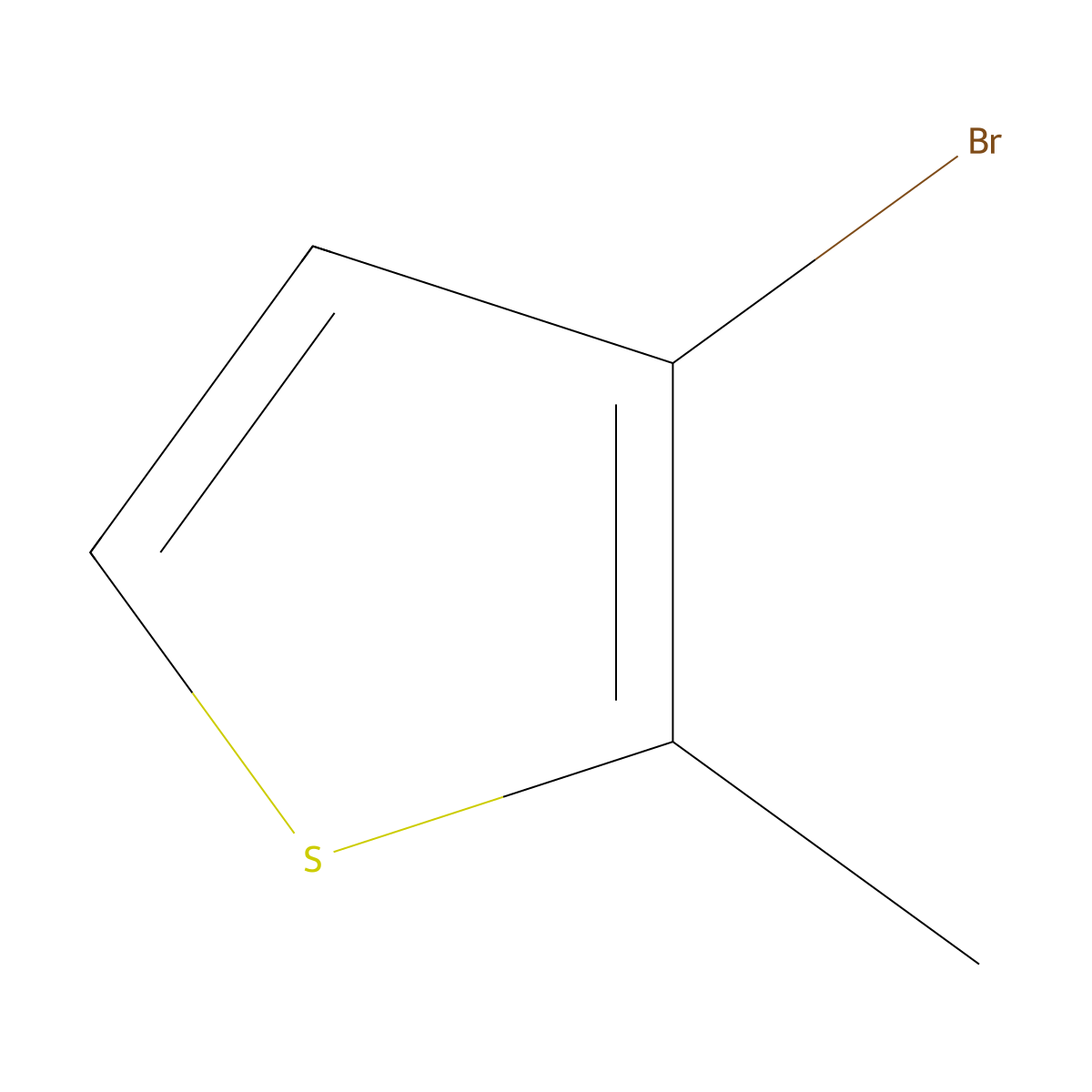 3-Bromo-2-methylthiophene molecular structure, CAS 30319-05-2