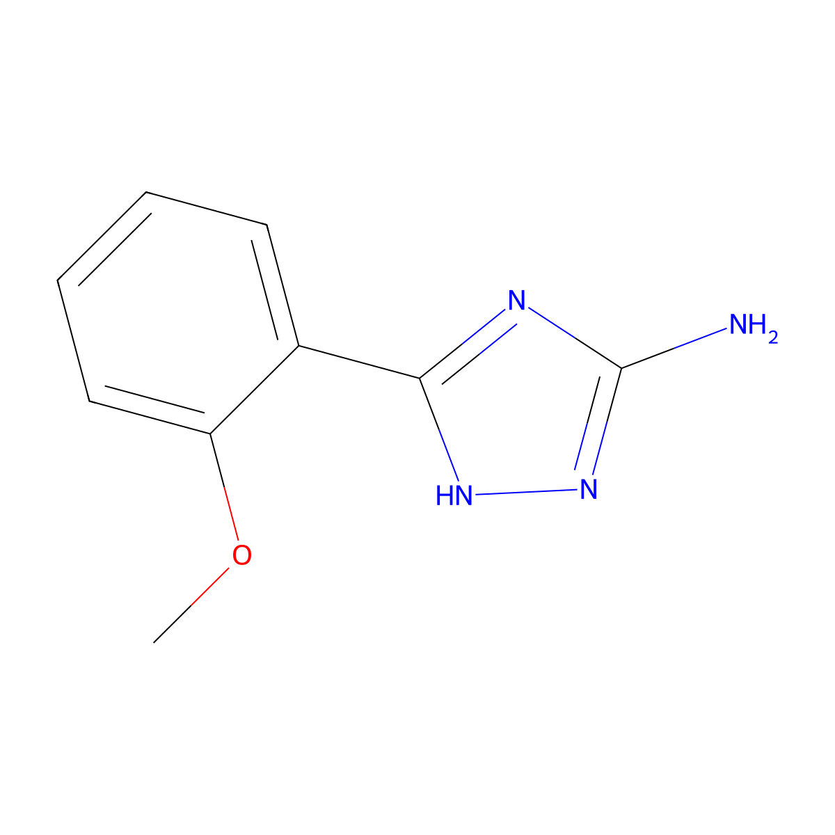 5-(2-methoxyphenyl)-4H-1,2,4-triazol-3-amine molecular structure, CAS 303192-36-1