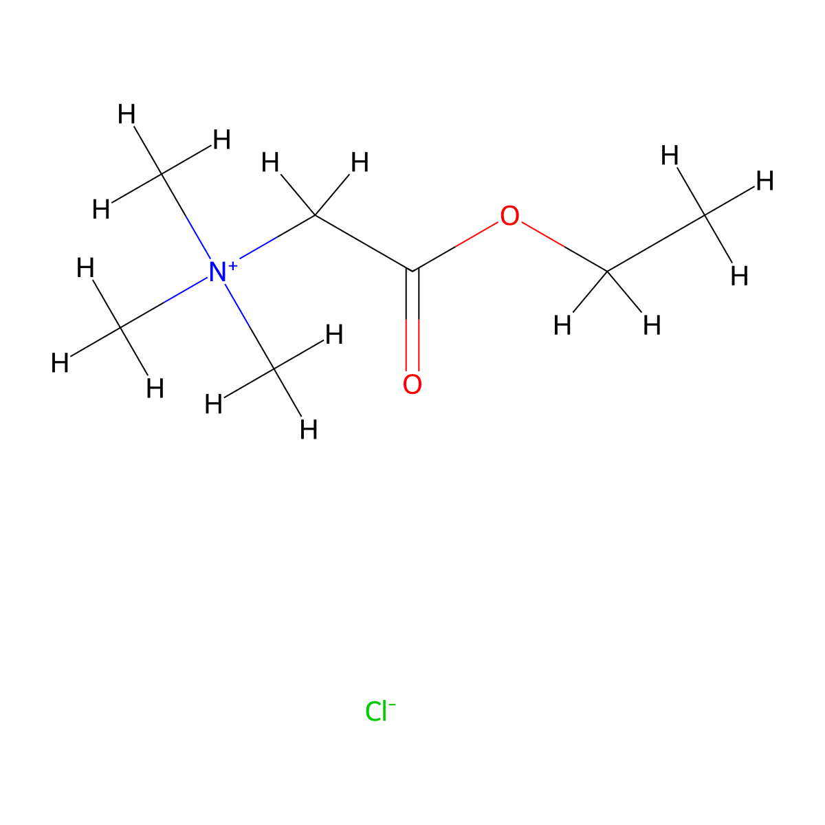Ethanaminium, 2-ethoxy-N,N,N-trimethyl-2-oxo-, chloride (1:1) molecular structure, CAS 3032-11-9