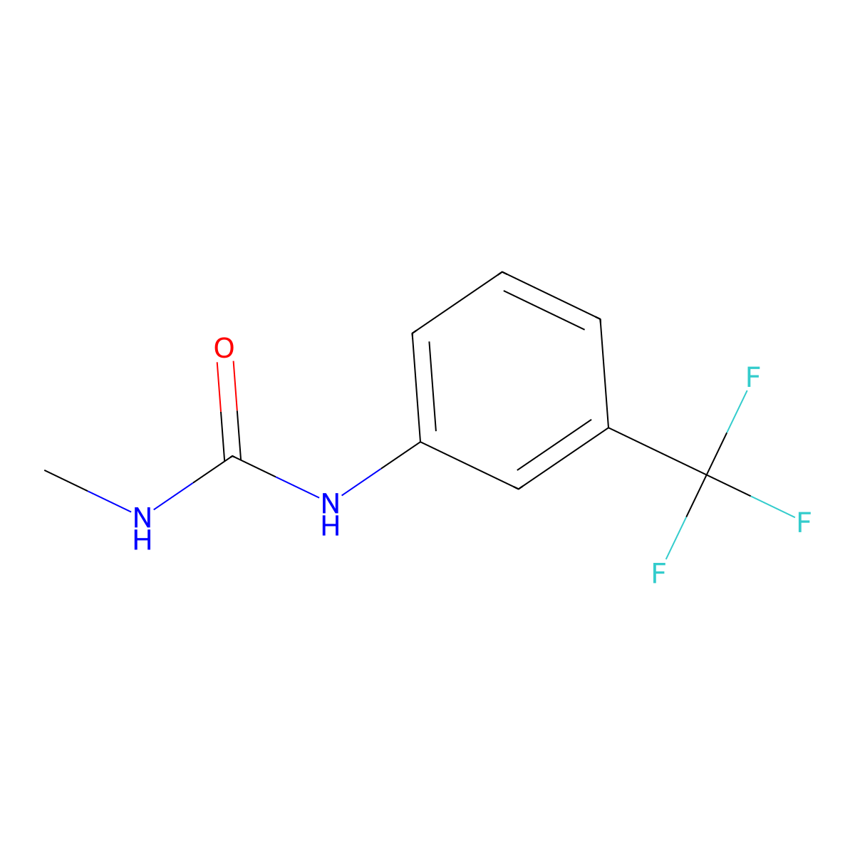 Desmethylfluometuron molecular structure, CAS 3032-40-4