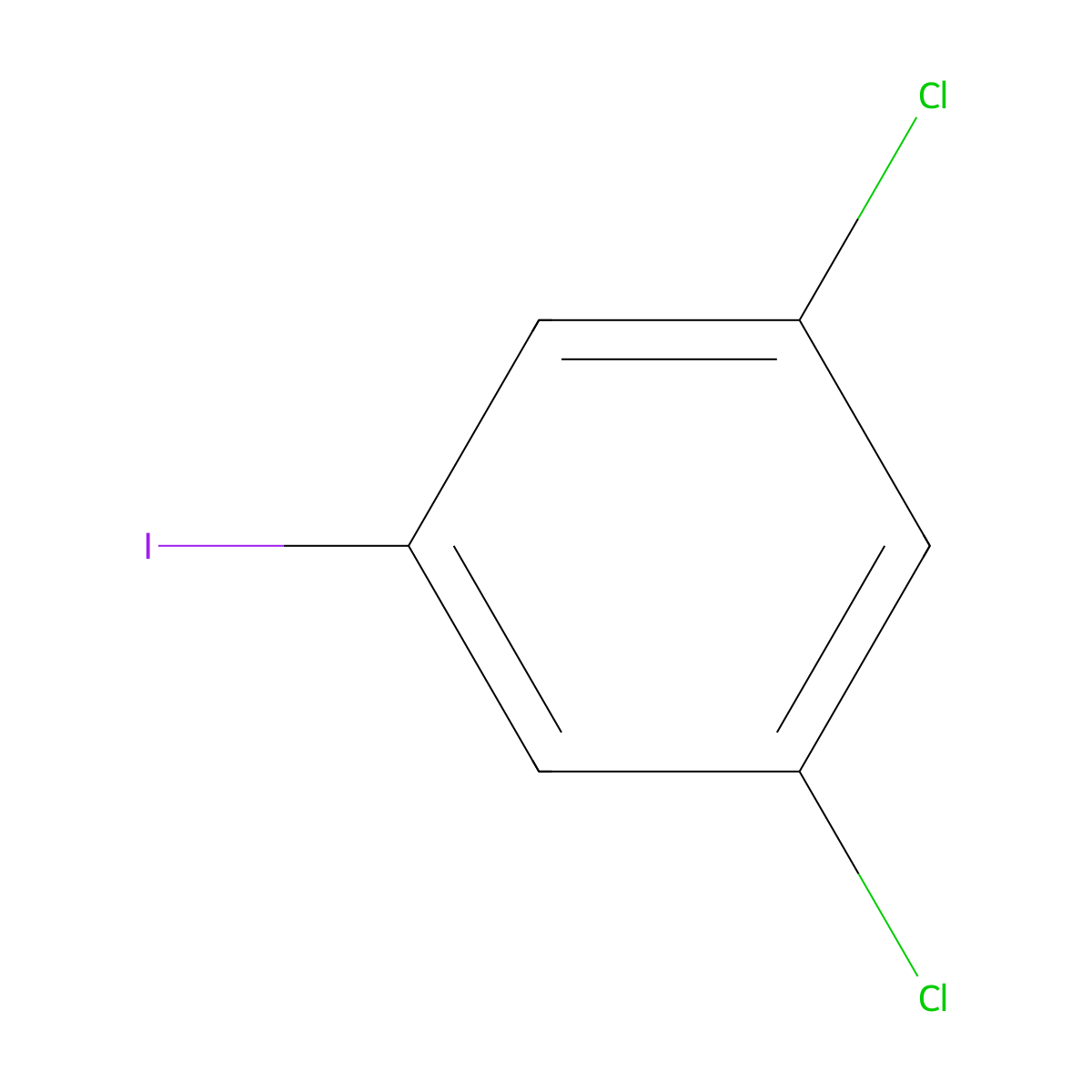 1,3-Dichloro-5-iodobenzene molecular structure, CAS 3032-81-3