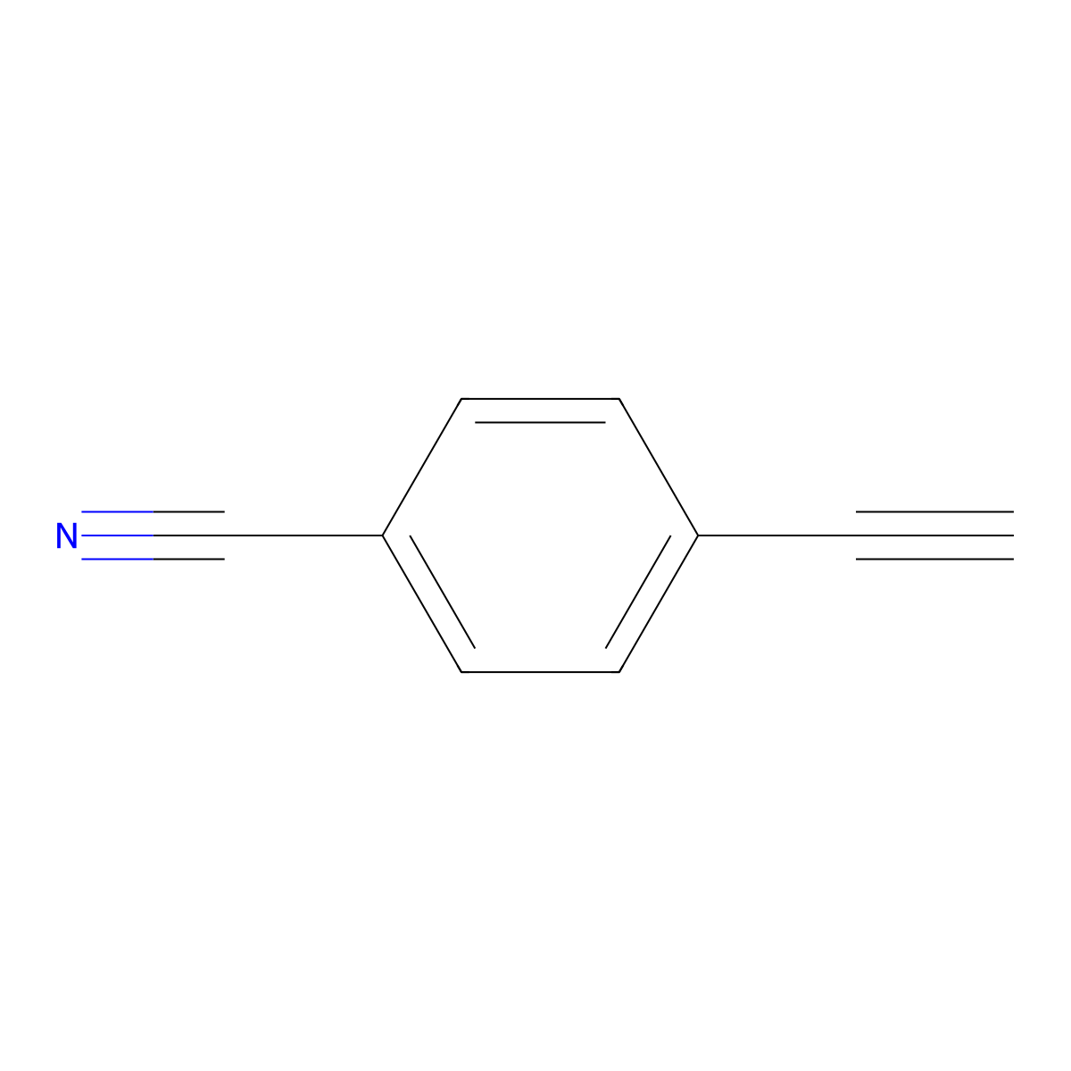 4-Ethynylbenzonitrile molecular structure, CAS 3032-92-6