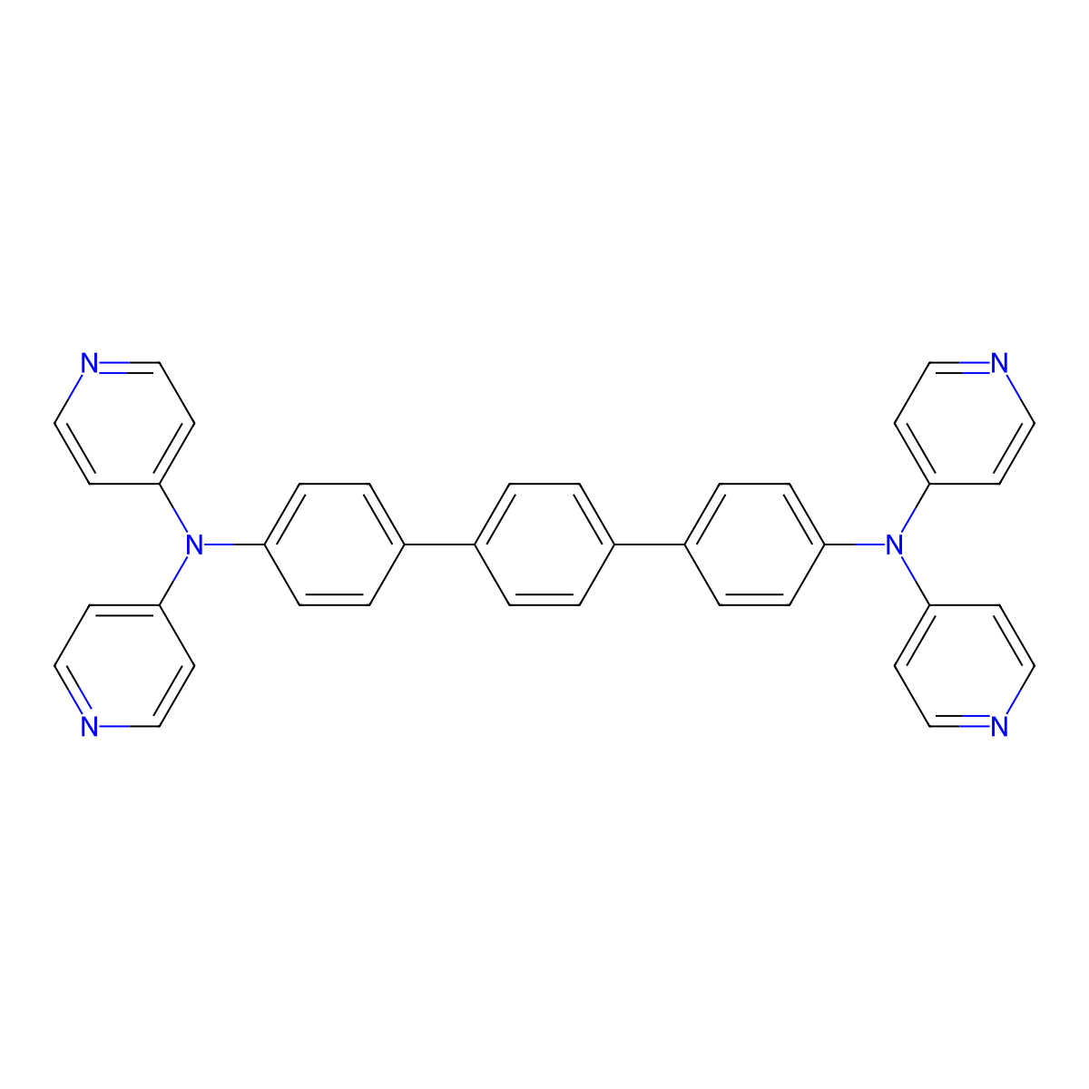 N4,N4,N4'',N4''-Tetra(pyridin-4-YL)-[1,1':4',1''-terphenyl]-4,4''-diamine molecular structure, CAS 3032025-78-5