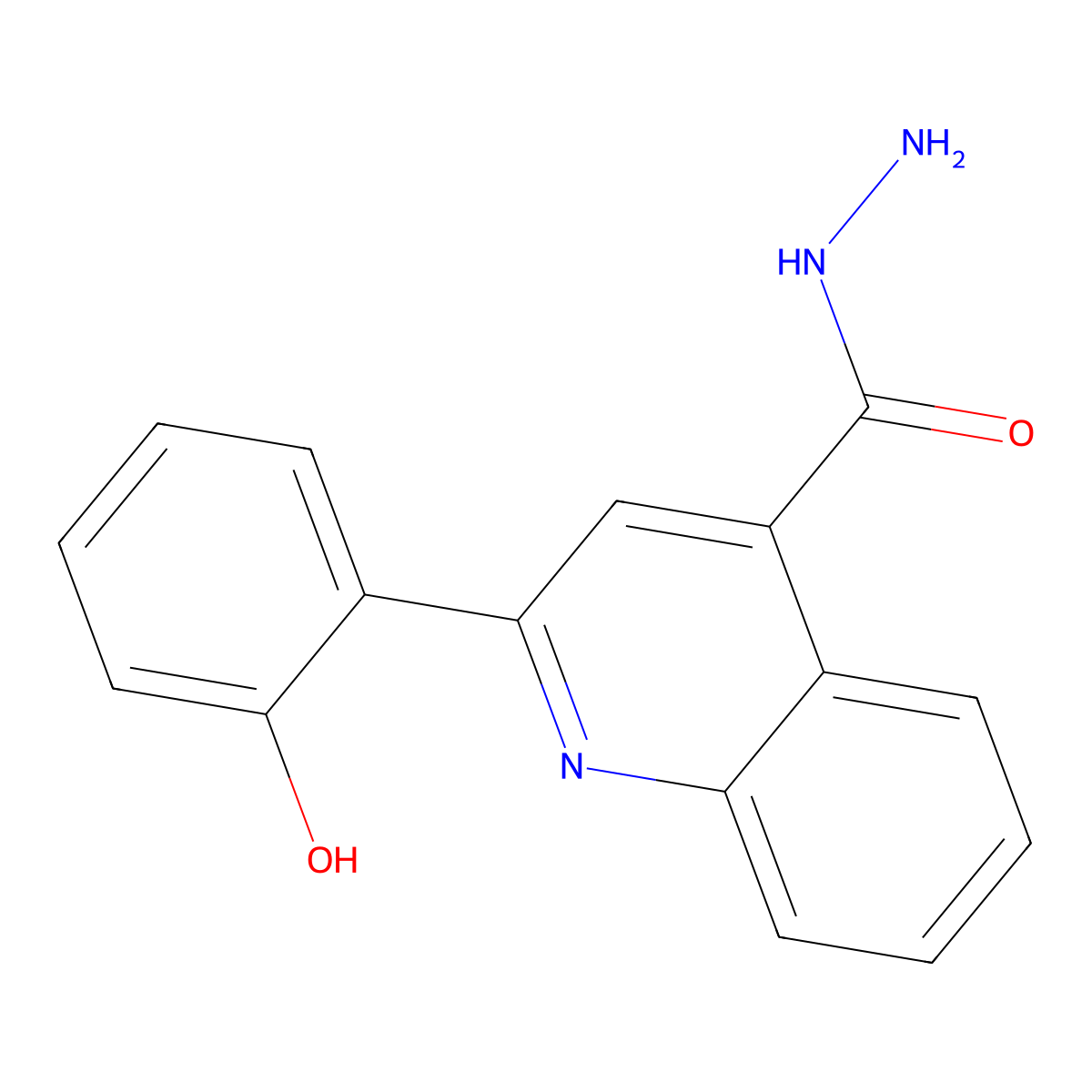 2-(2-Hydroxyphenyl)quinoline-4-carbohydrazide molecular structure, CAS 303203-48-7