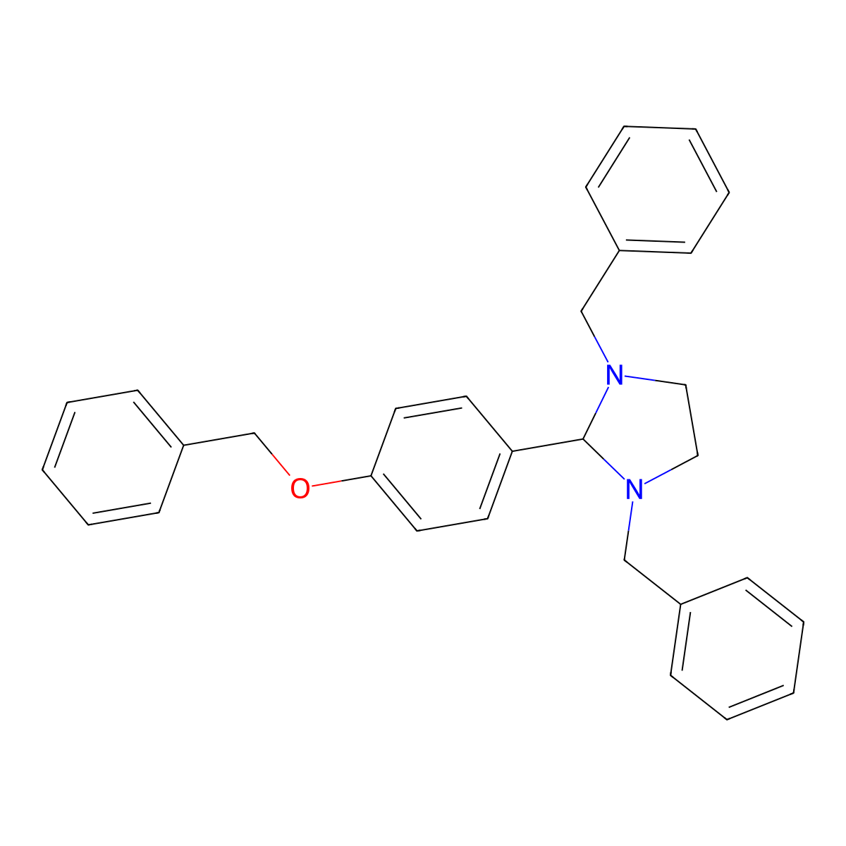 1,3-Dibenzyl-2-[4-(benzyloxy)phenyl]imidazolidine molecular structure, CAS 303212-55-7