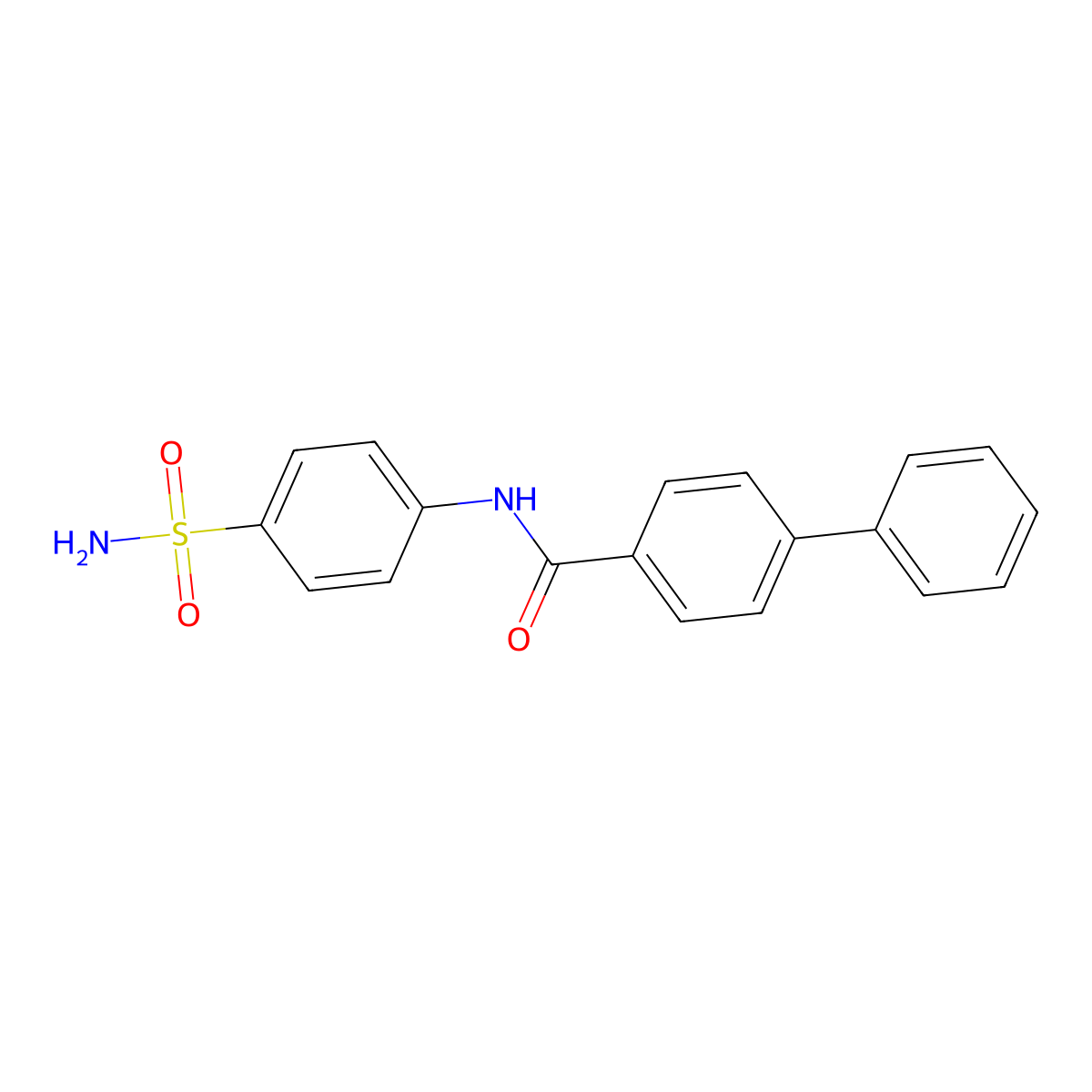 4-phenyl-N-(4-sulfamoylphenyl)benzamide molecular structure, CAS 303213-19-6