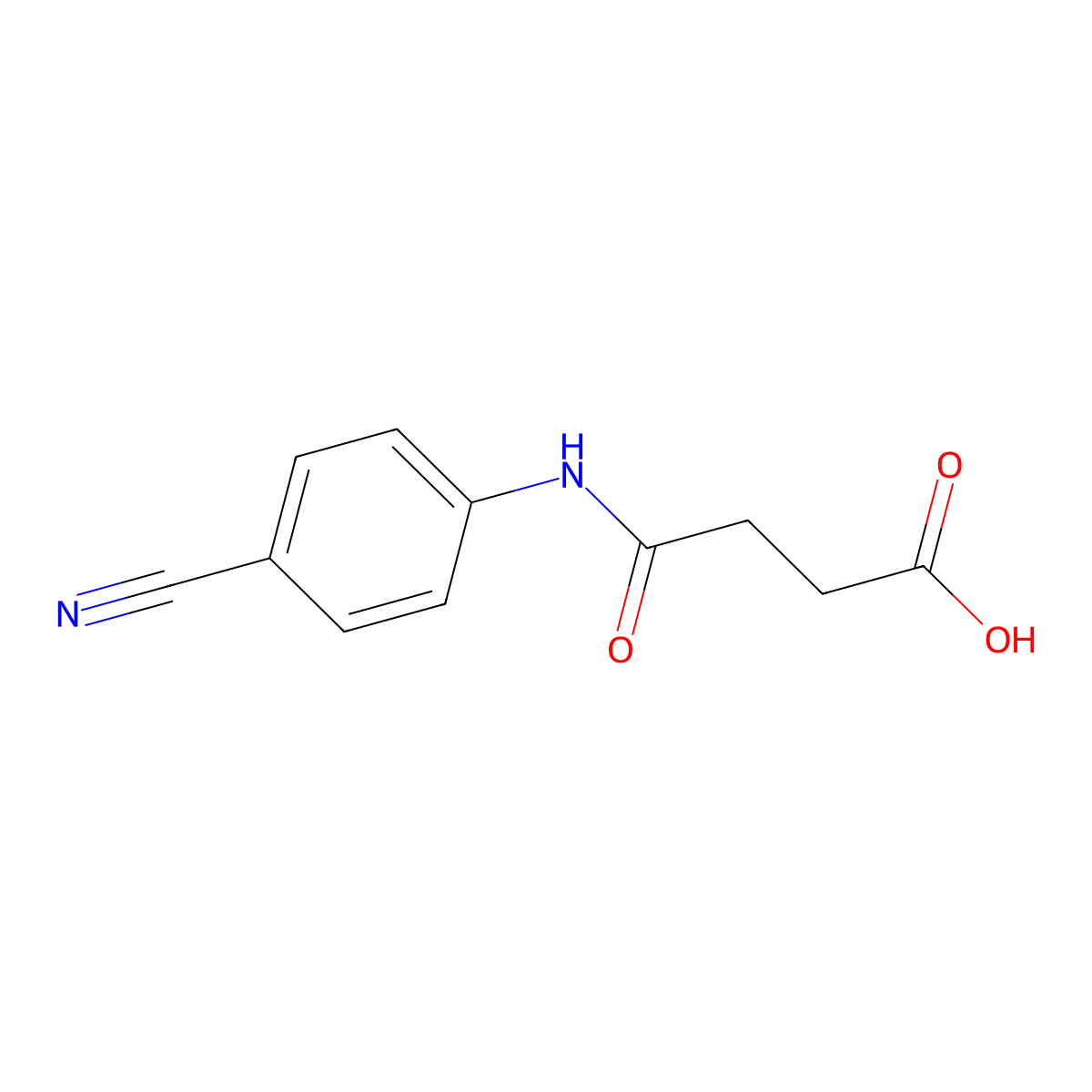 4-(4-Cyanoanilino)-4-oxobutanoic acid molecular structure, CAS 303213-70-9