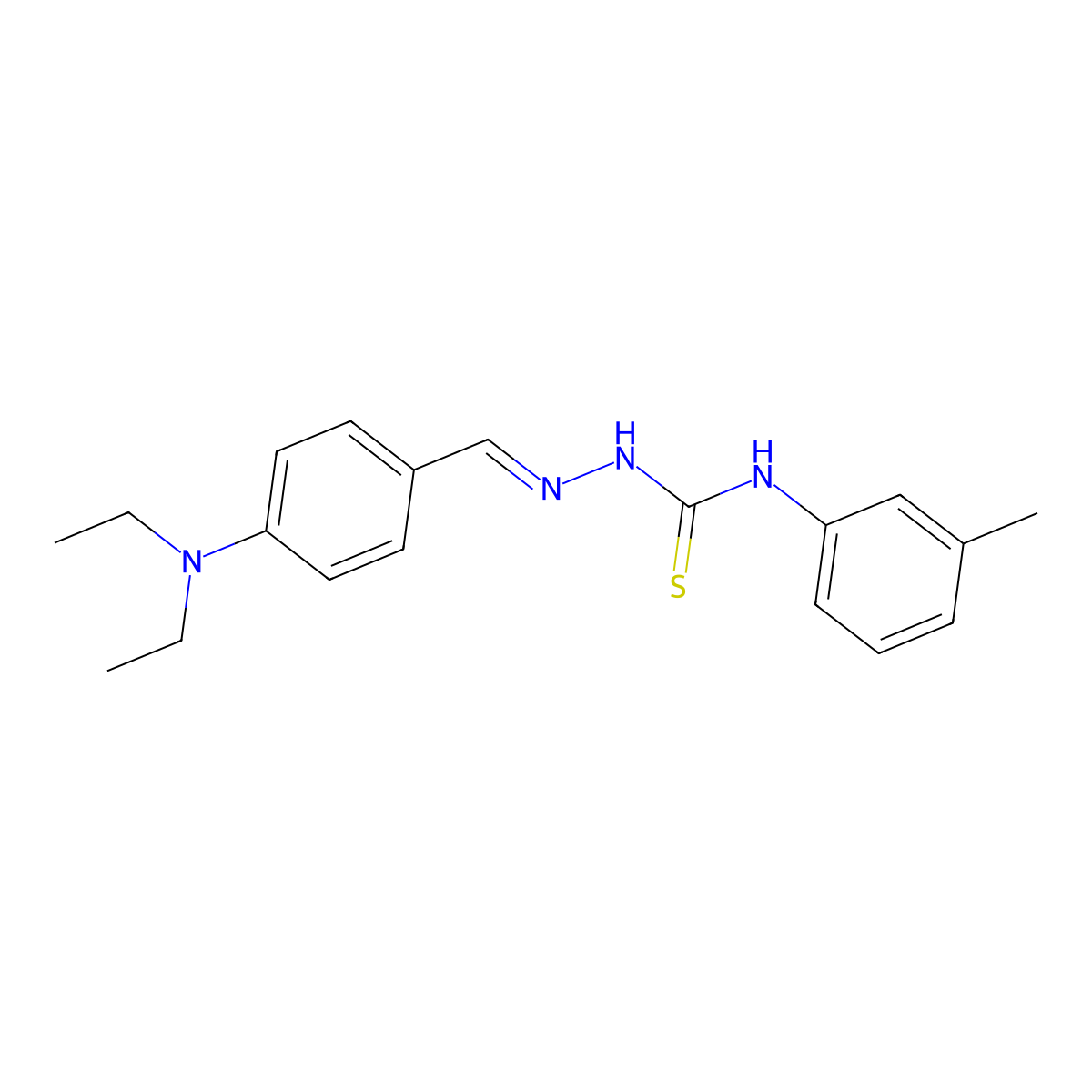 2-[[4-(Diethylamino)phenyl]methylene]-N-(3-methylphenyl)hydrazinecarbothioamide molecular structure, CAS 303213-72-1