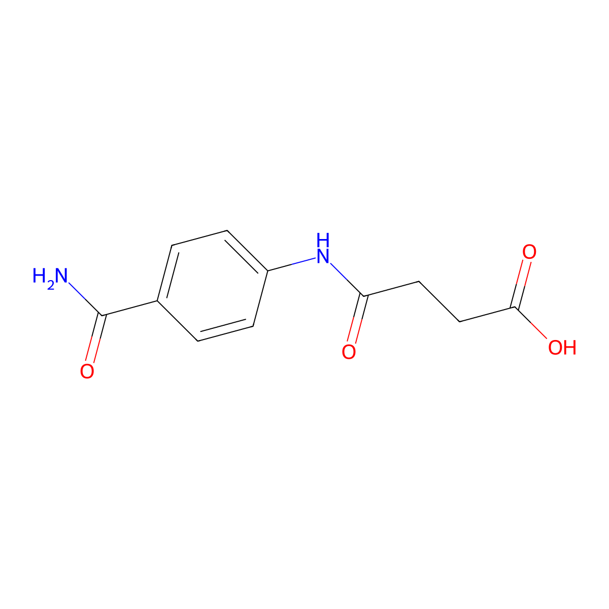 4-((4-Carbamoylphenyl)amino)-4-oxobutanoic acid molecular structure, CAS 303214-83-7