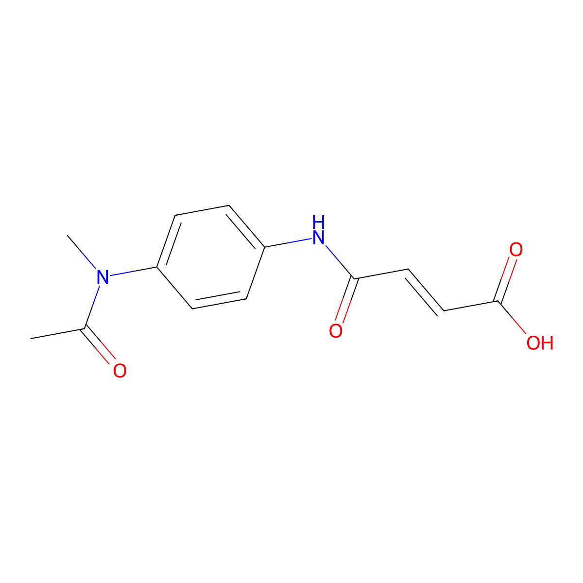 (E)-4-{4-[Acetyl(methyl)amino]anilino}-4-oxo-2-butenoic acid molecular structure, CAS 303216-08-2