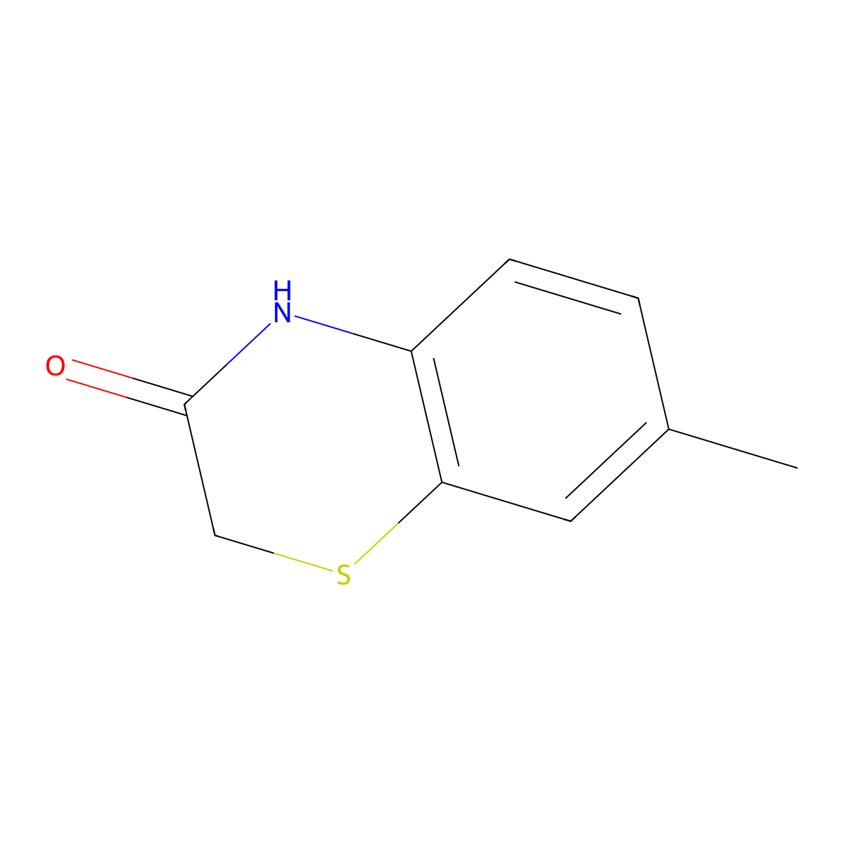 7-Methyl-1,4-benzothiazin-3(4H)-one molecular structure, CAS 30322-02-2